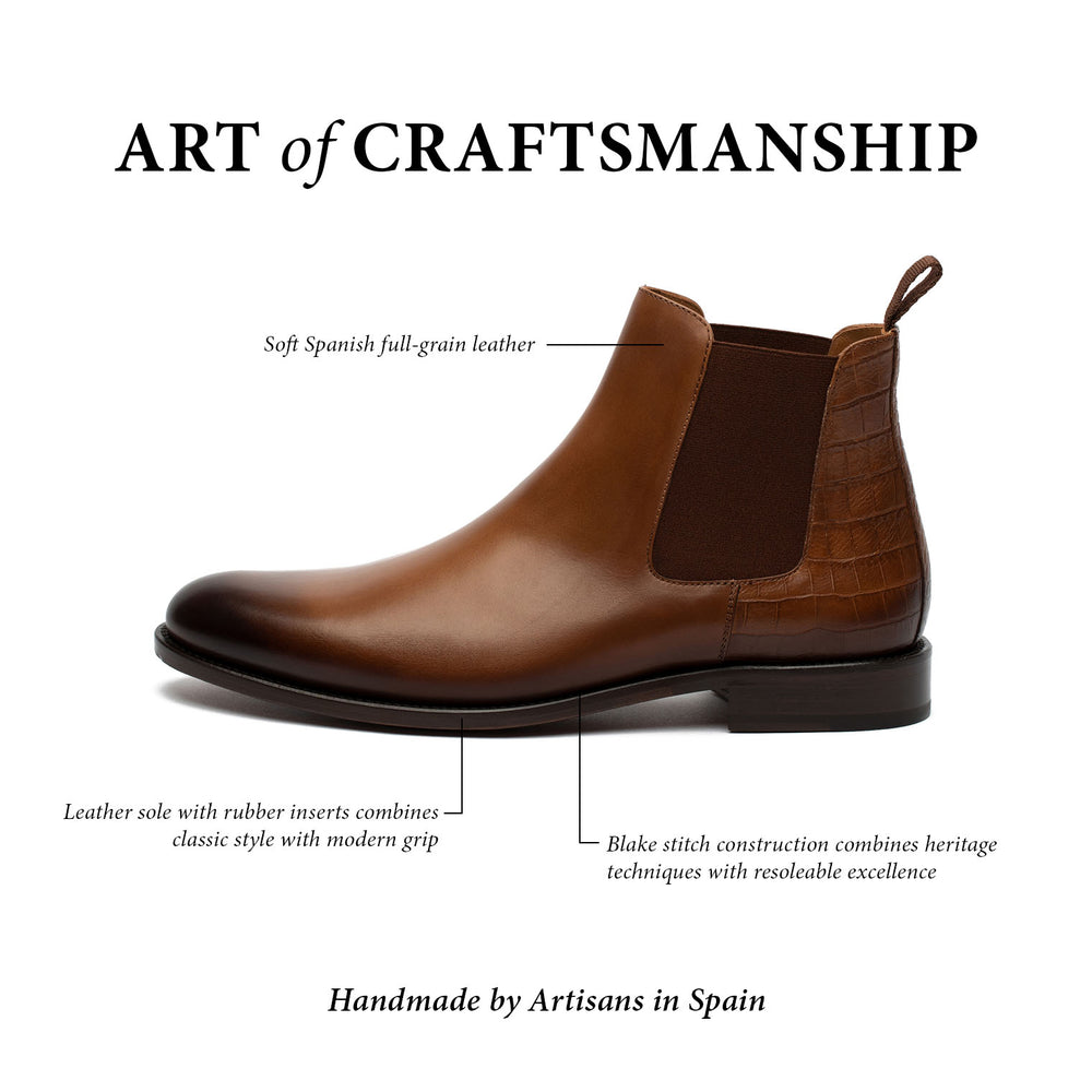 The Hiro Chelsea Boot in Honey