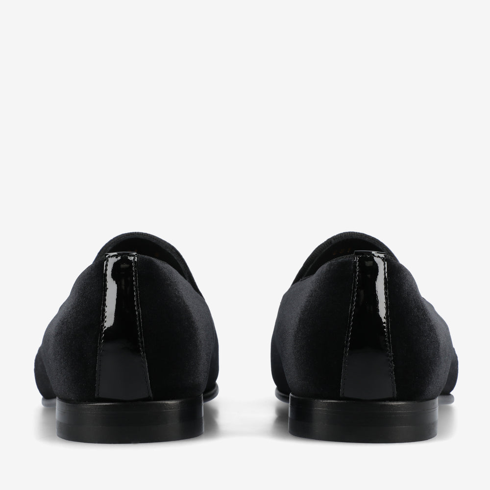 The Estate Slipper in Black Velvet