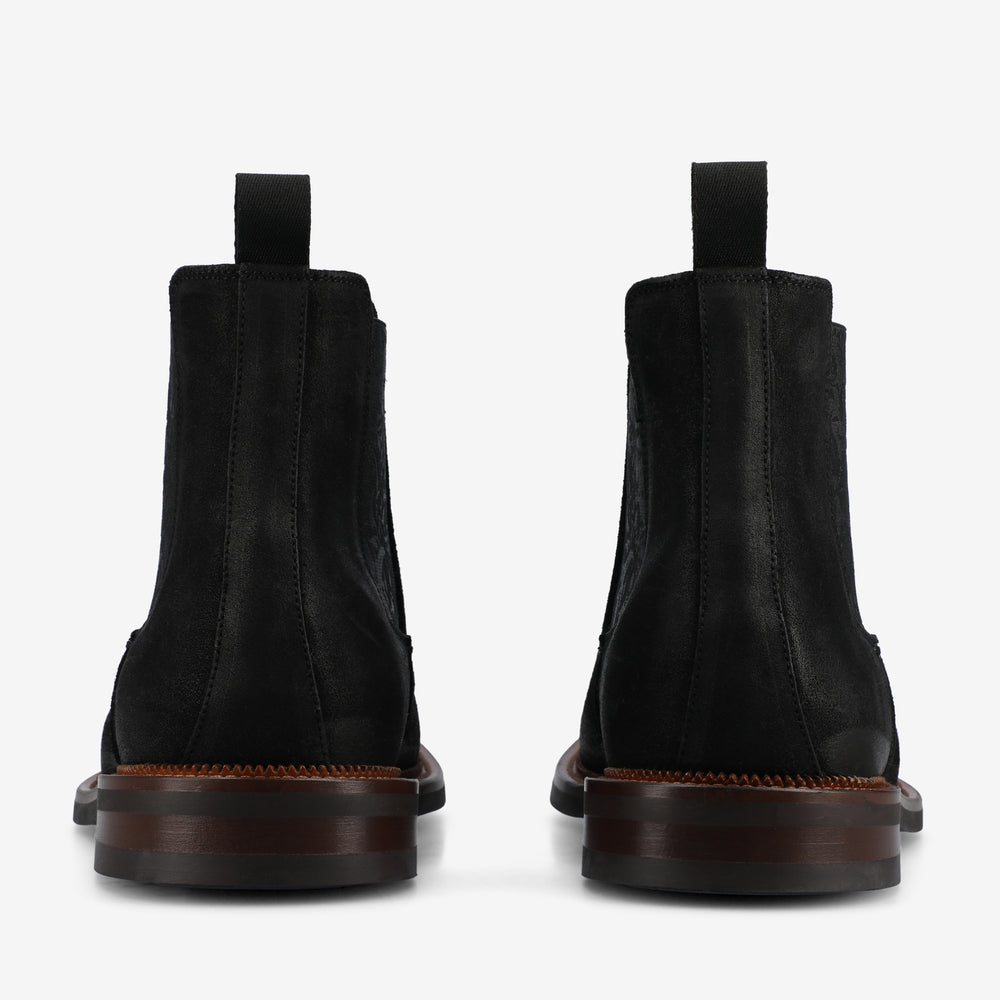The Glen Boot in Black Suede