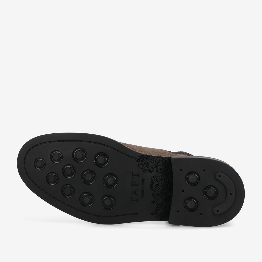 The Glen Boot in Taupe Croco