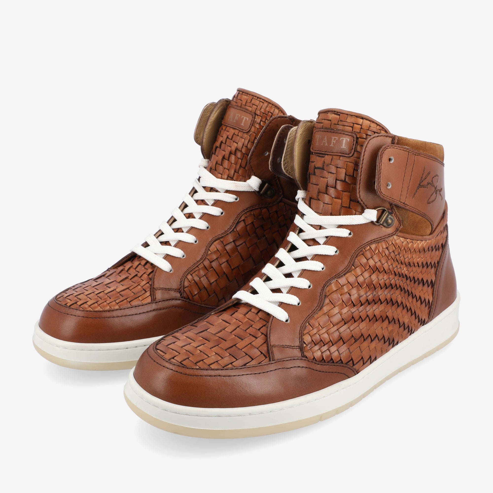 The Rapido High-top Sneaker in Brown Woven (Last Chance, Final Sale)