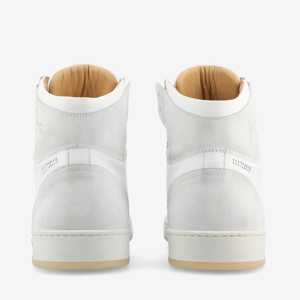 The Rapido High-top Sneaker in White Crane