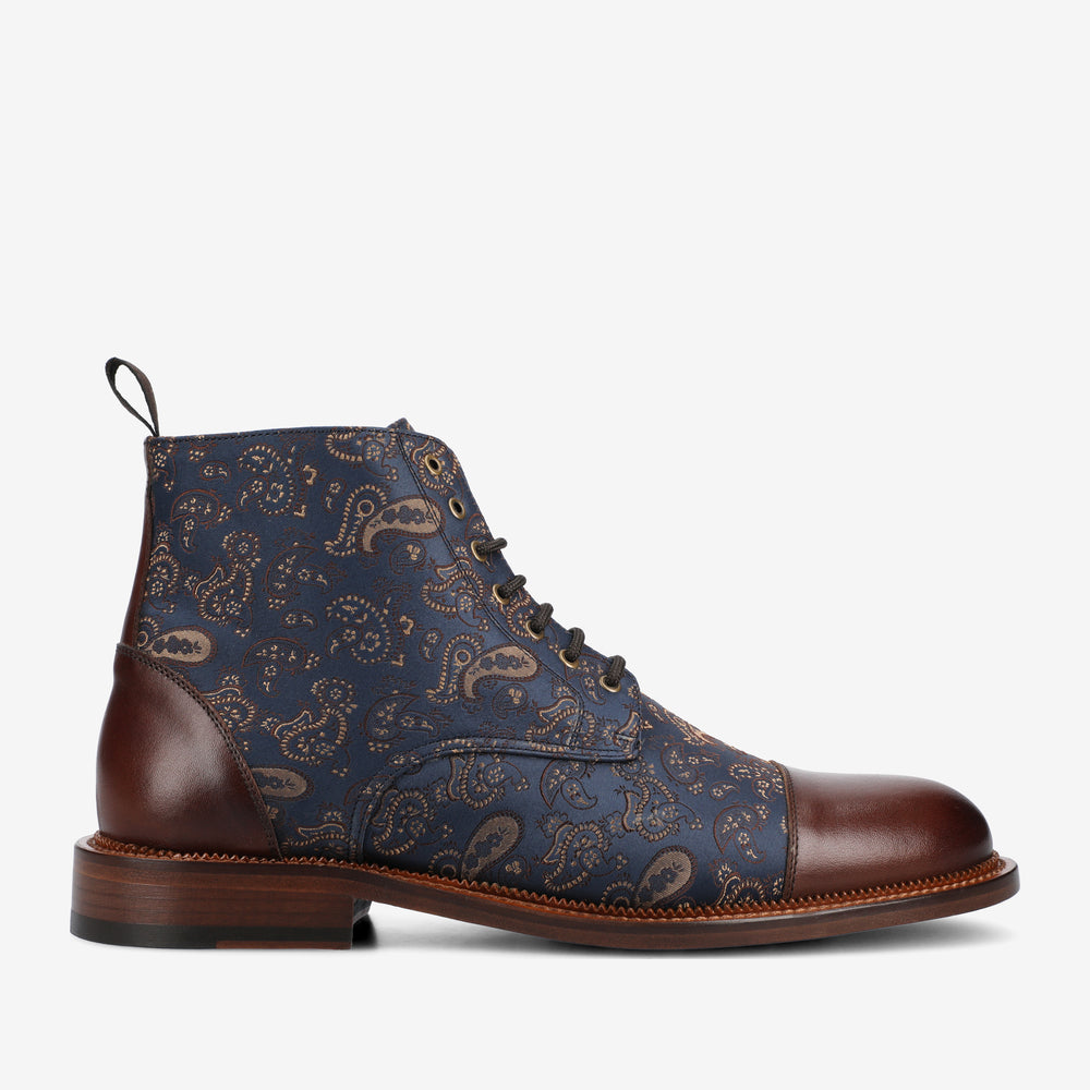 The Jack Dress Boot in Brown Paisley