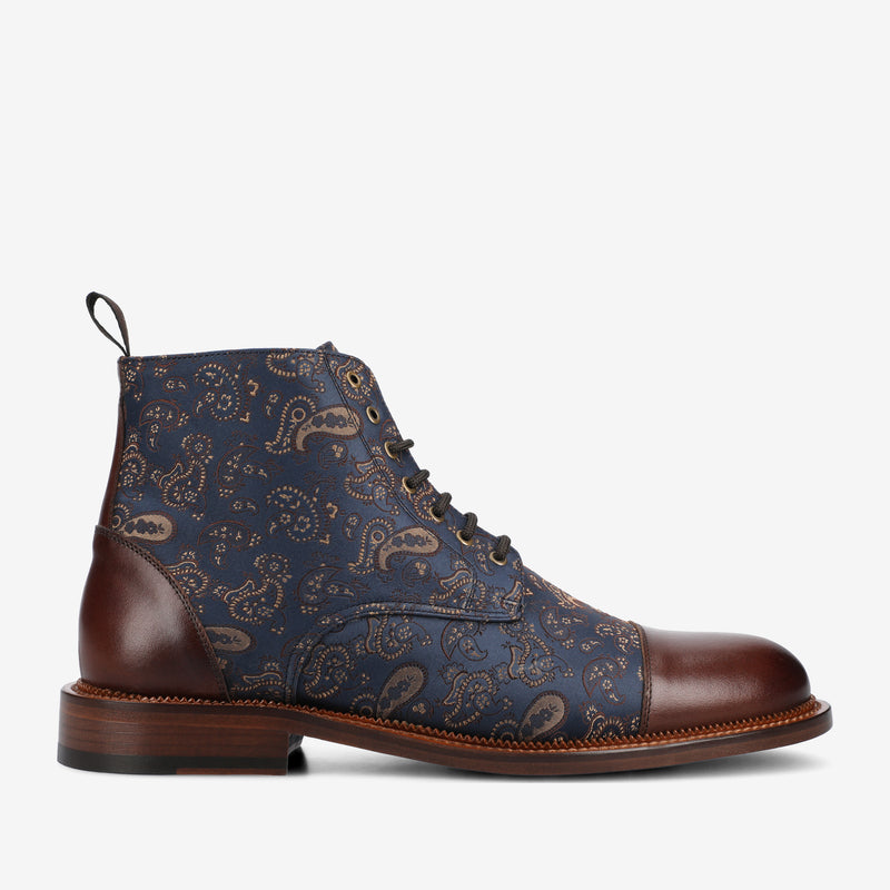 The Jack Dress Boot in Brown Paisley