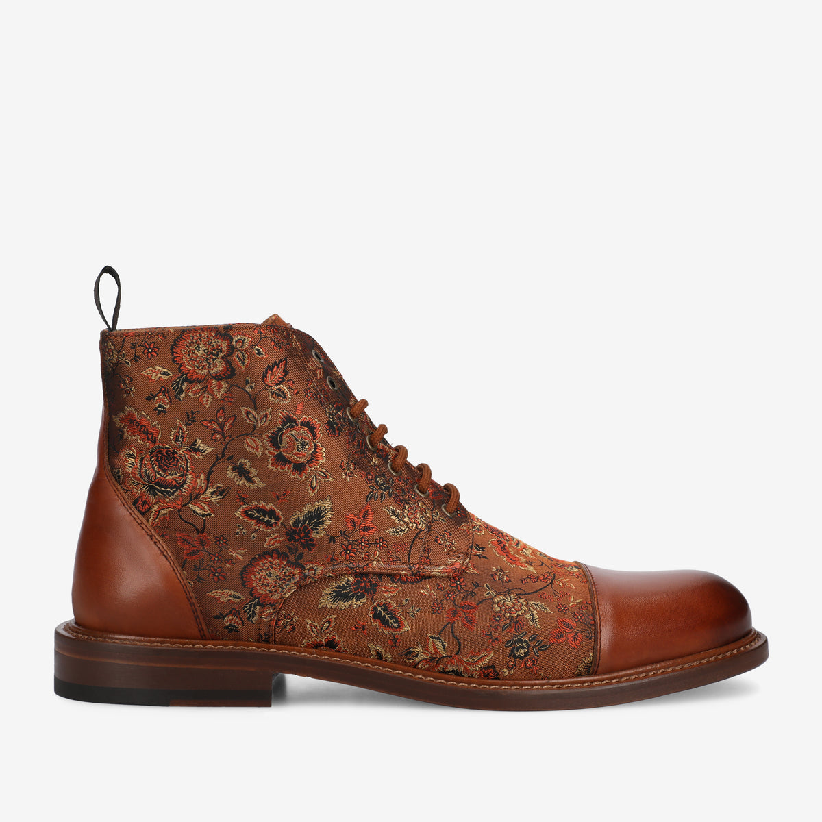 D0 Auth TAFT The Jack Eden Blk/Gld Floral Jacquard & Leather Cap Toe Boots Sz 46 Shop Taft Jack Boot in Eden High Boot - DapperFam – DAPPERFAM main image 2