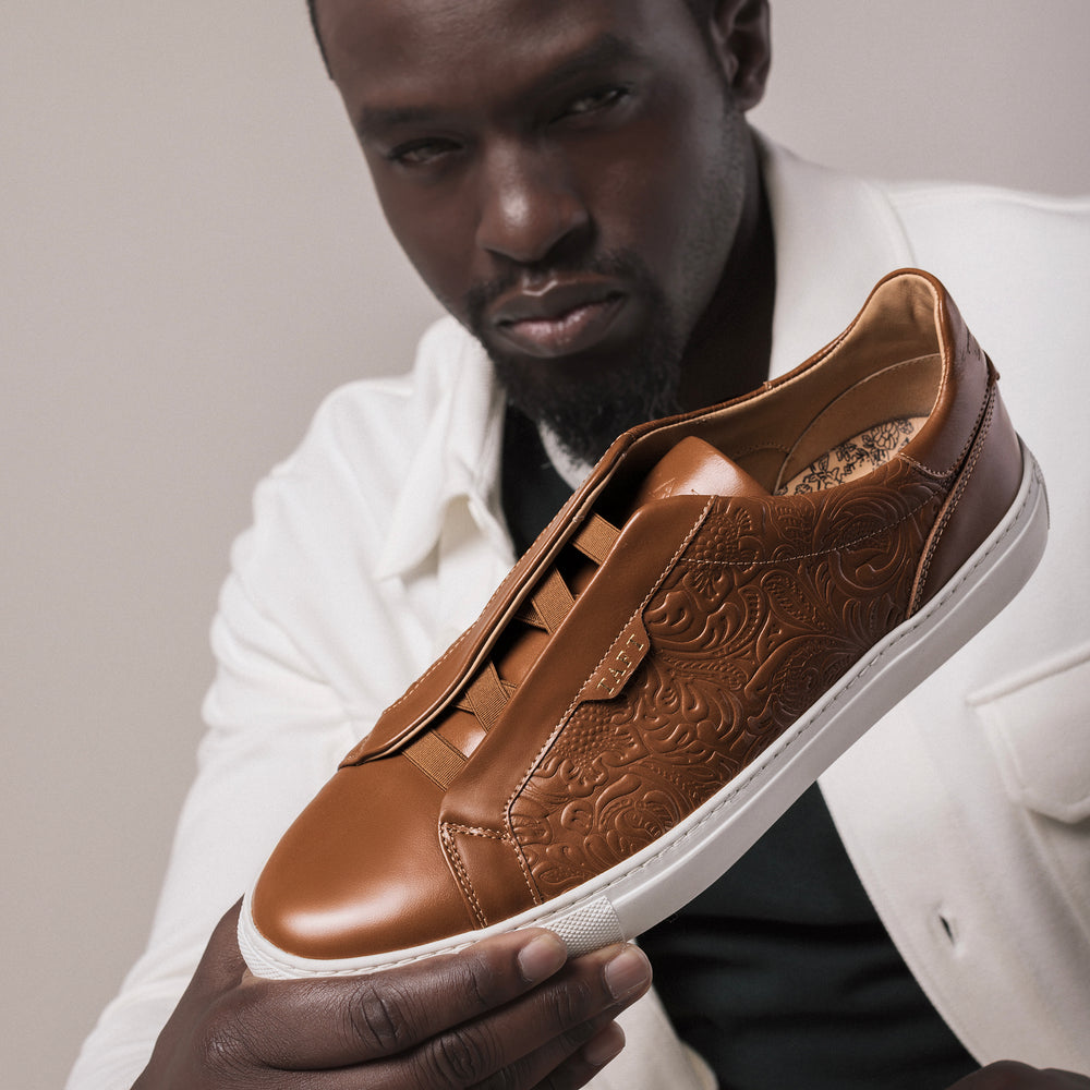 The James Sneaker in Tan