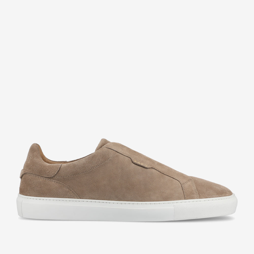 The James Sneaker in Tan Suede