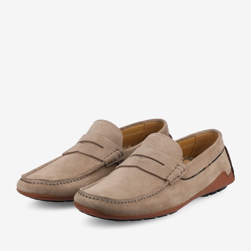 The Luke in Taupe Suede