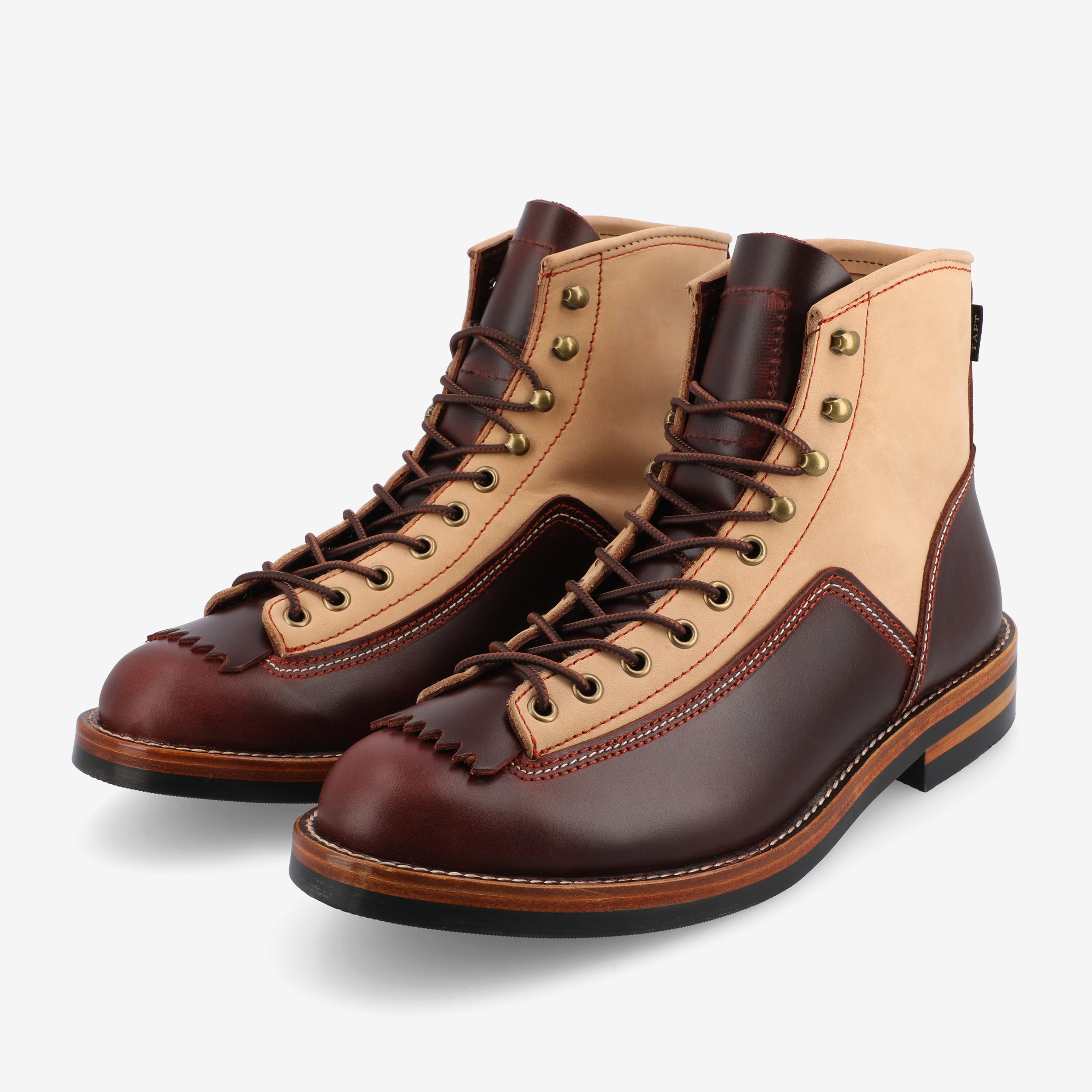 Model 007 Boot In Cherry/Cream | TAFT