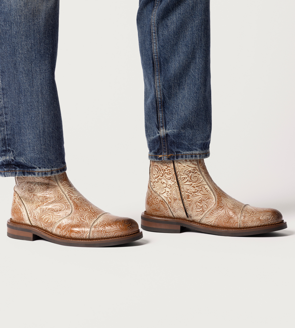 The Lewis Boot in Ghost Floral