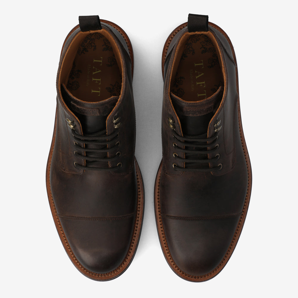 The Rome Dress Boot in Dark Brown