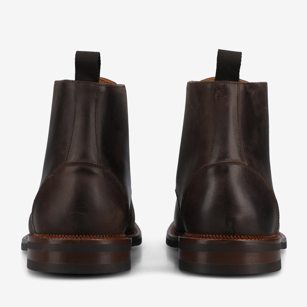 The Rome Dress Boot in Dark Brown
