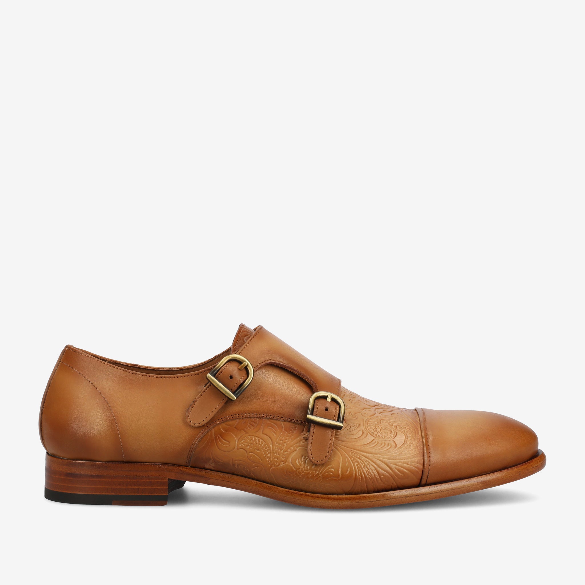 TAFT Men's Lucca Double Monk Strap, Mens, 14, Honey Floral TAFT Men's Lucca Double Monk Strap, Mens, 14, Honey Floral