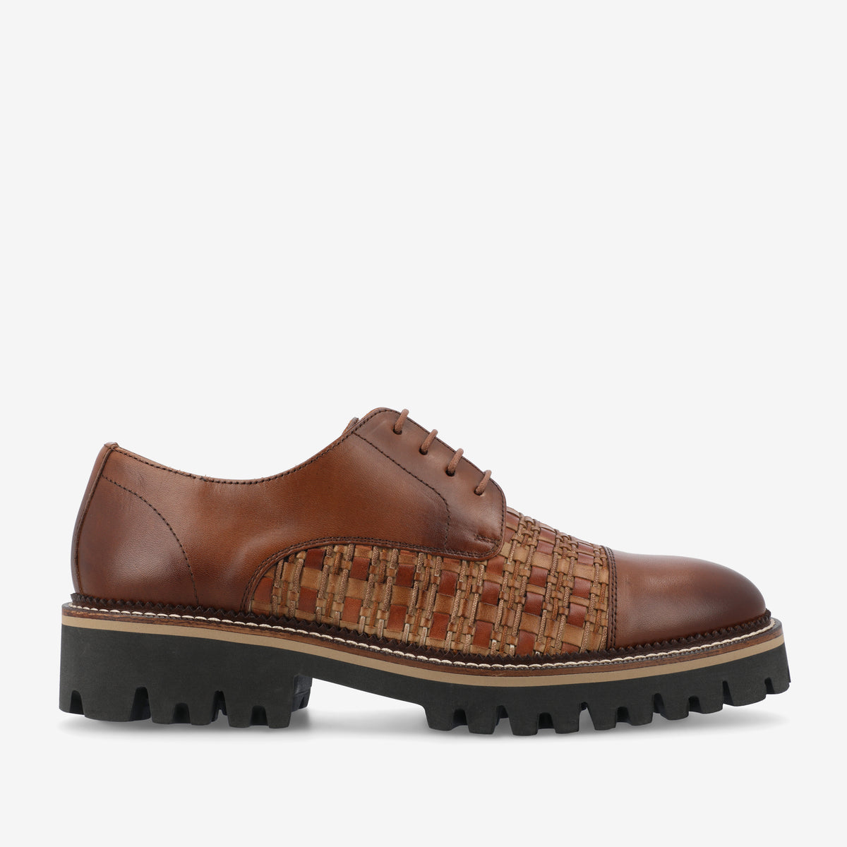 The Lucia Shoe in Brown Woven