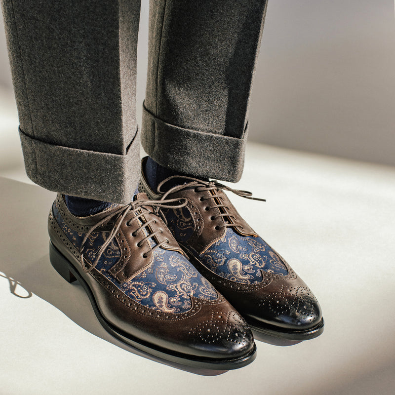 The Preston Shoe in Brown Paisley