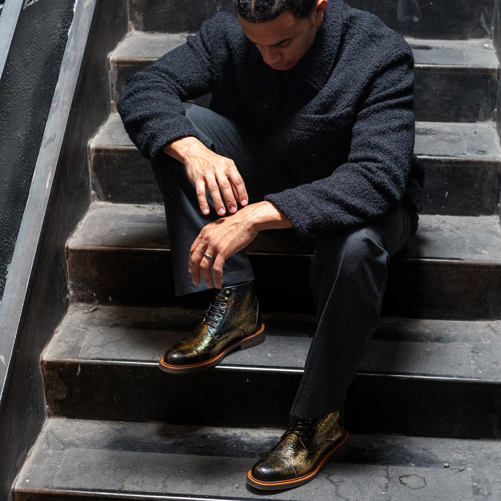 The Rome Dress Boot in Bronze