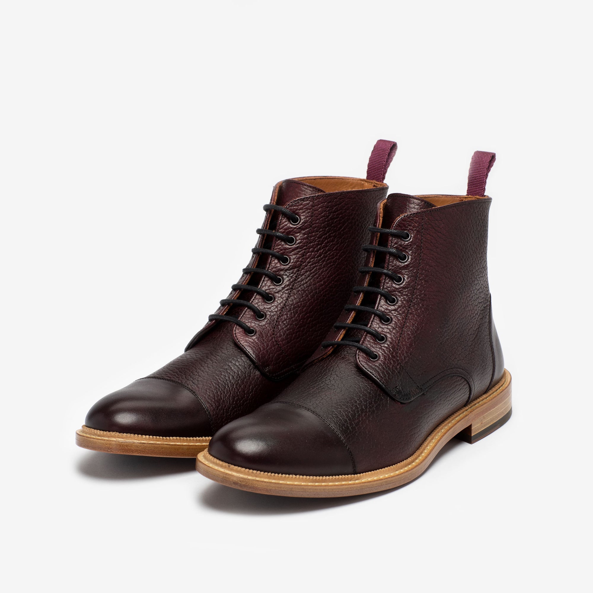 The Rome Boot in Oxblood side {{rollover}}