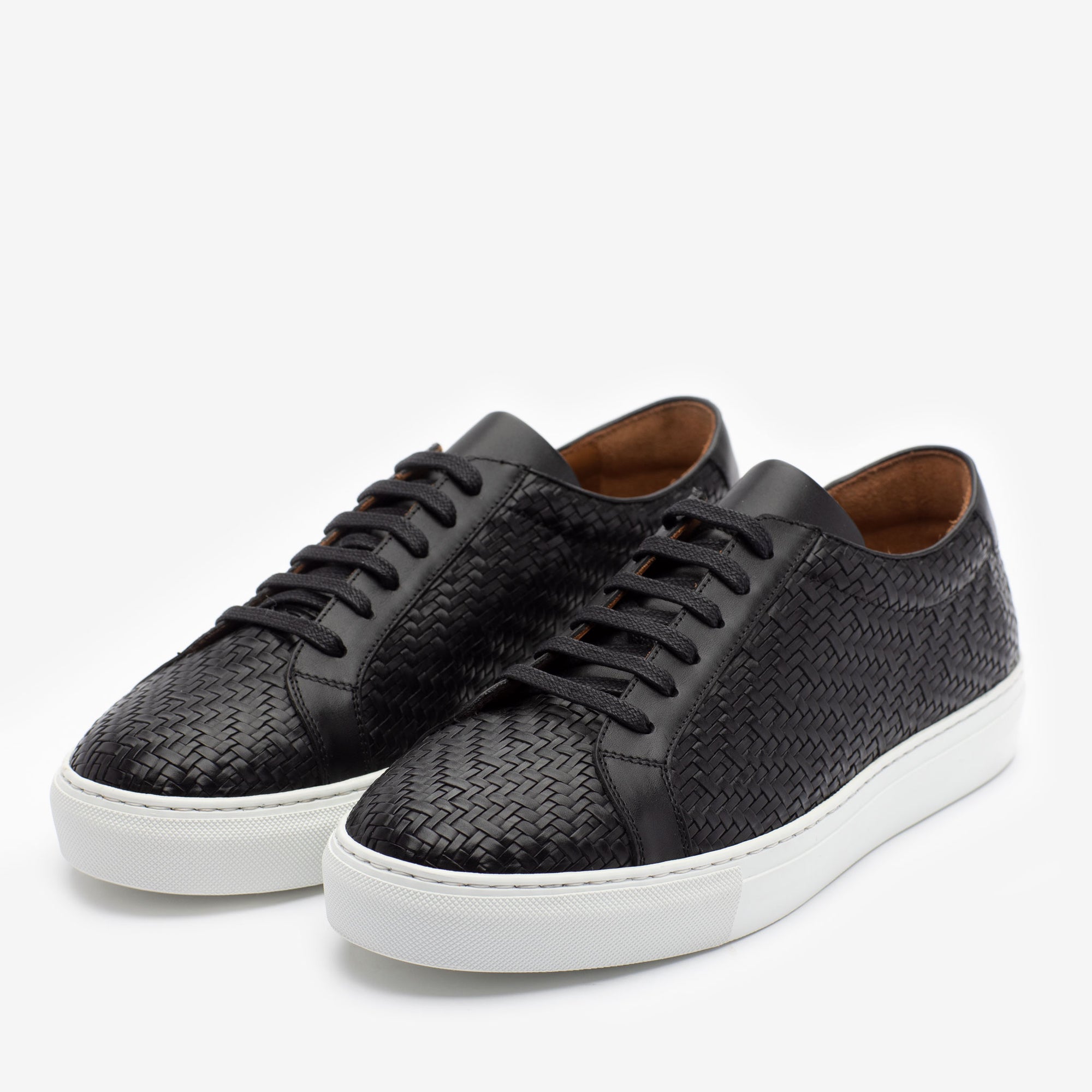 The Black Woven Leather | TAFT