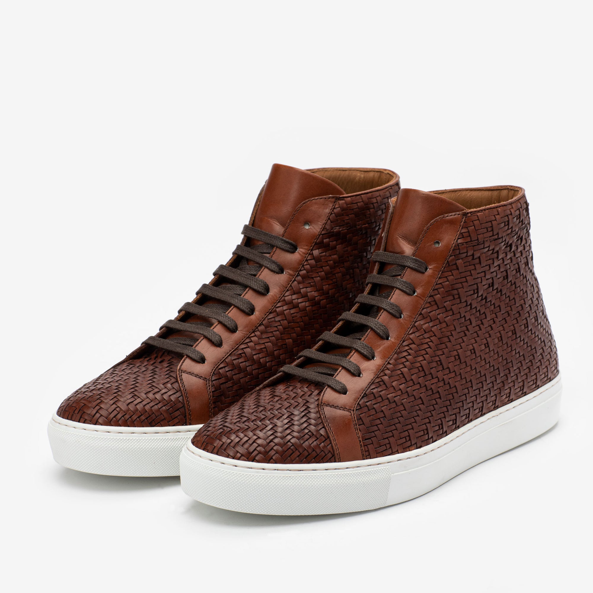 The Hightop in Woven Leather | TAFT
