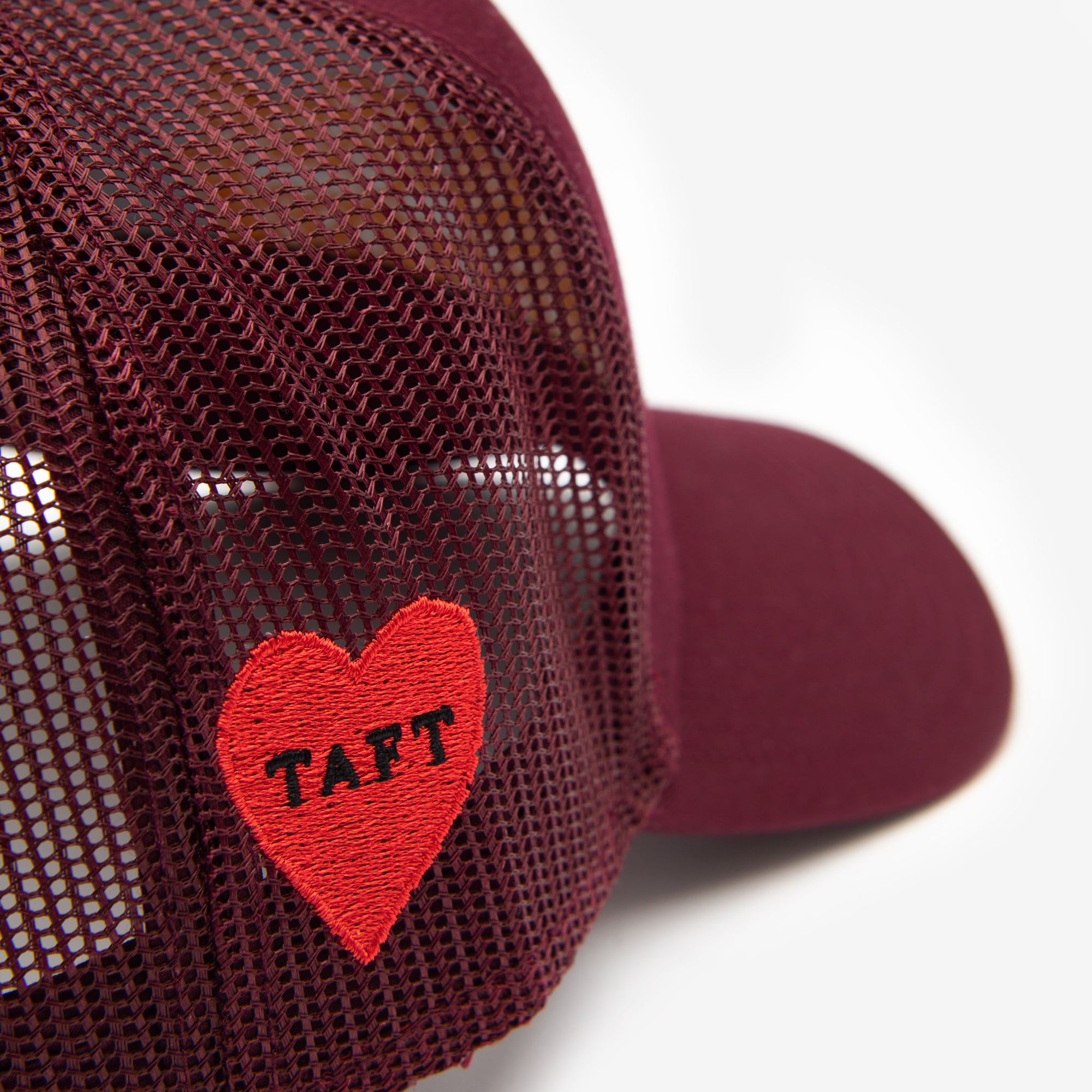 Take Care Hat in Maroon