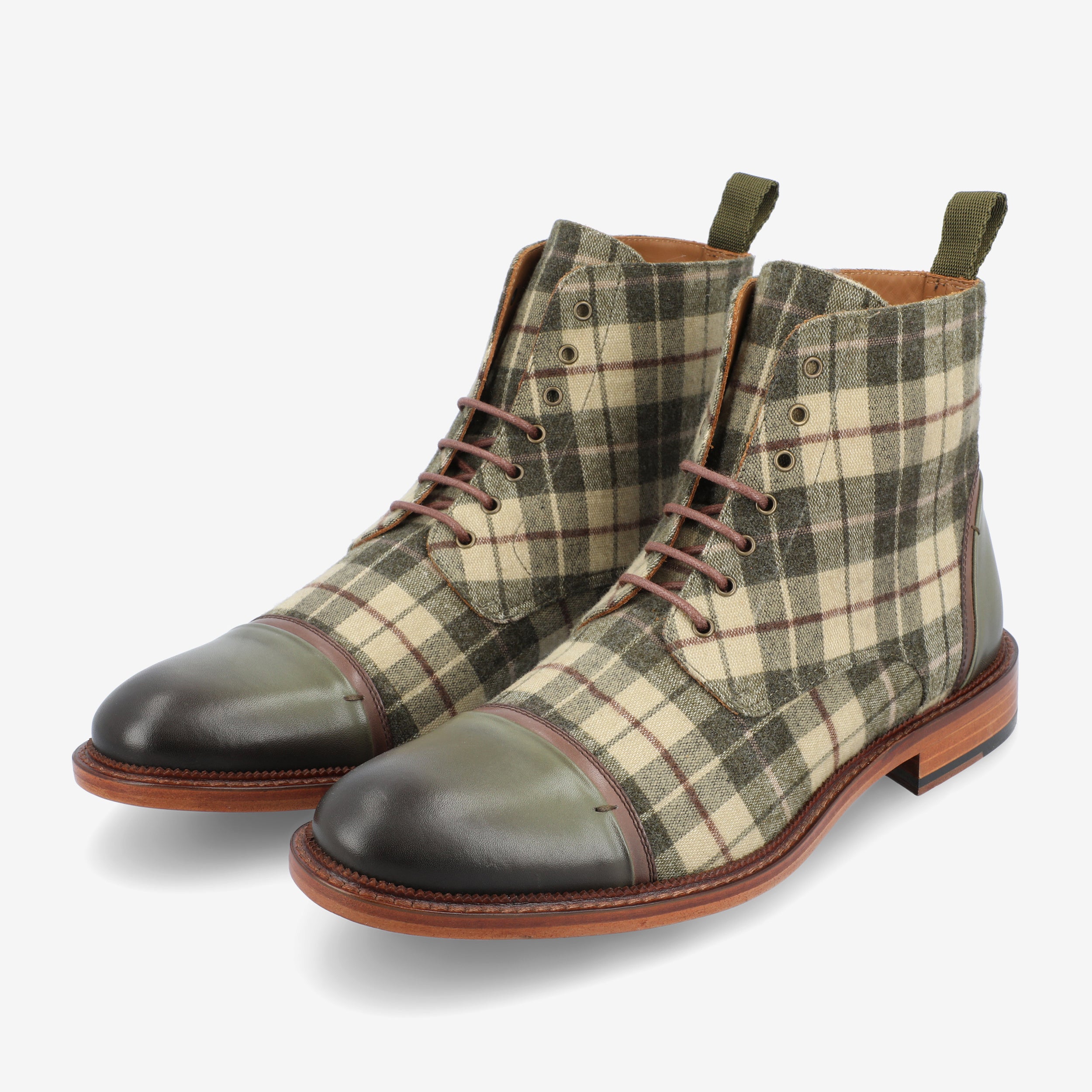 Mens 2024 plaid boots