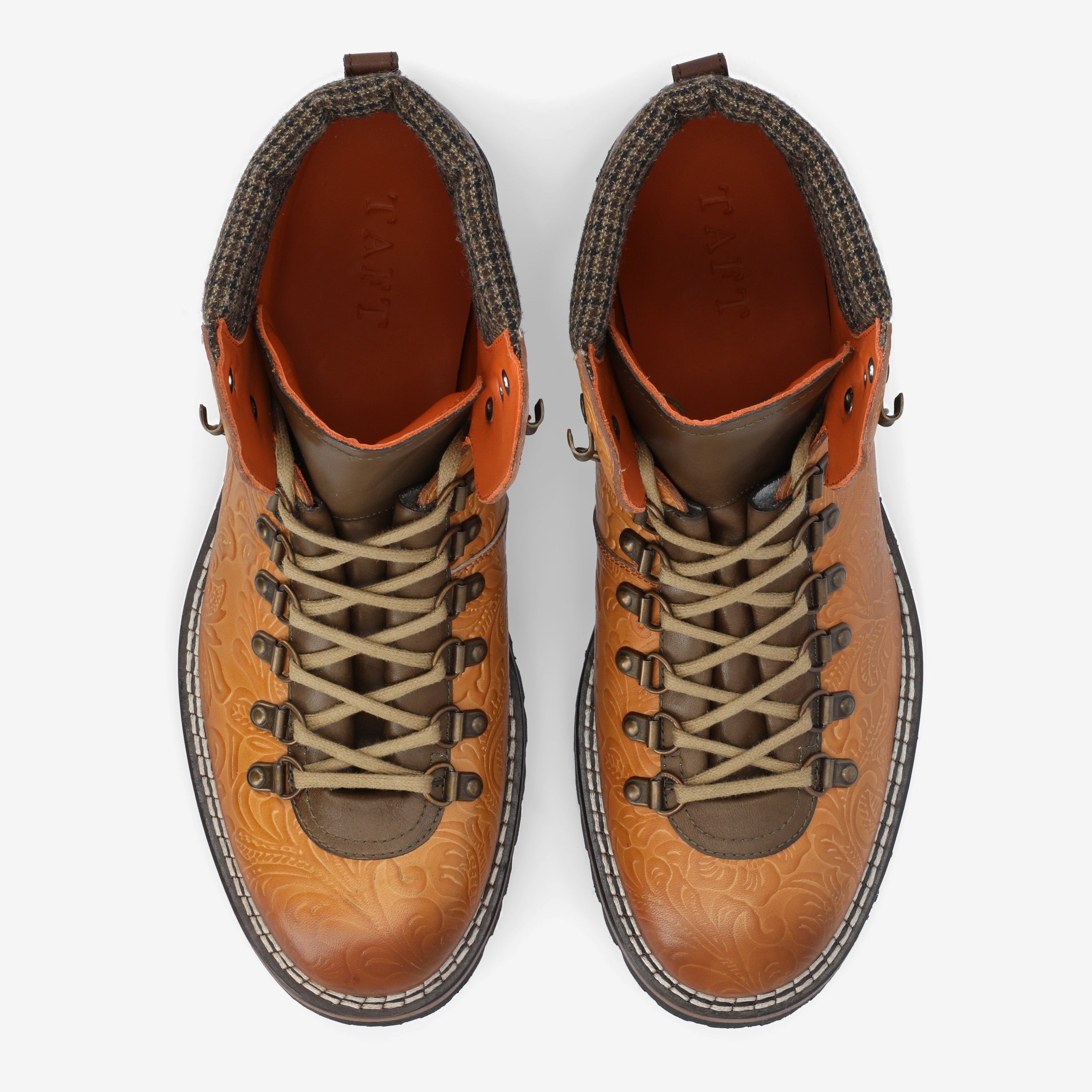 The Viking Boot in Brown Floral TAFT