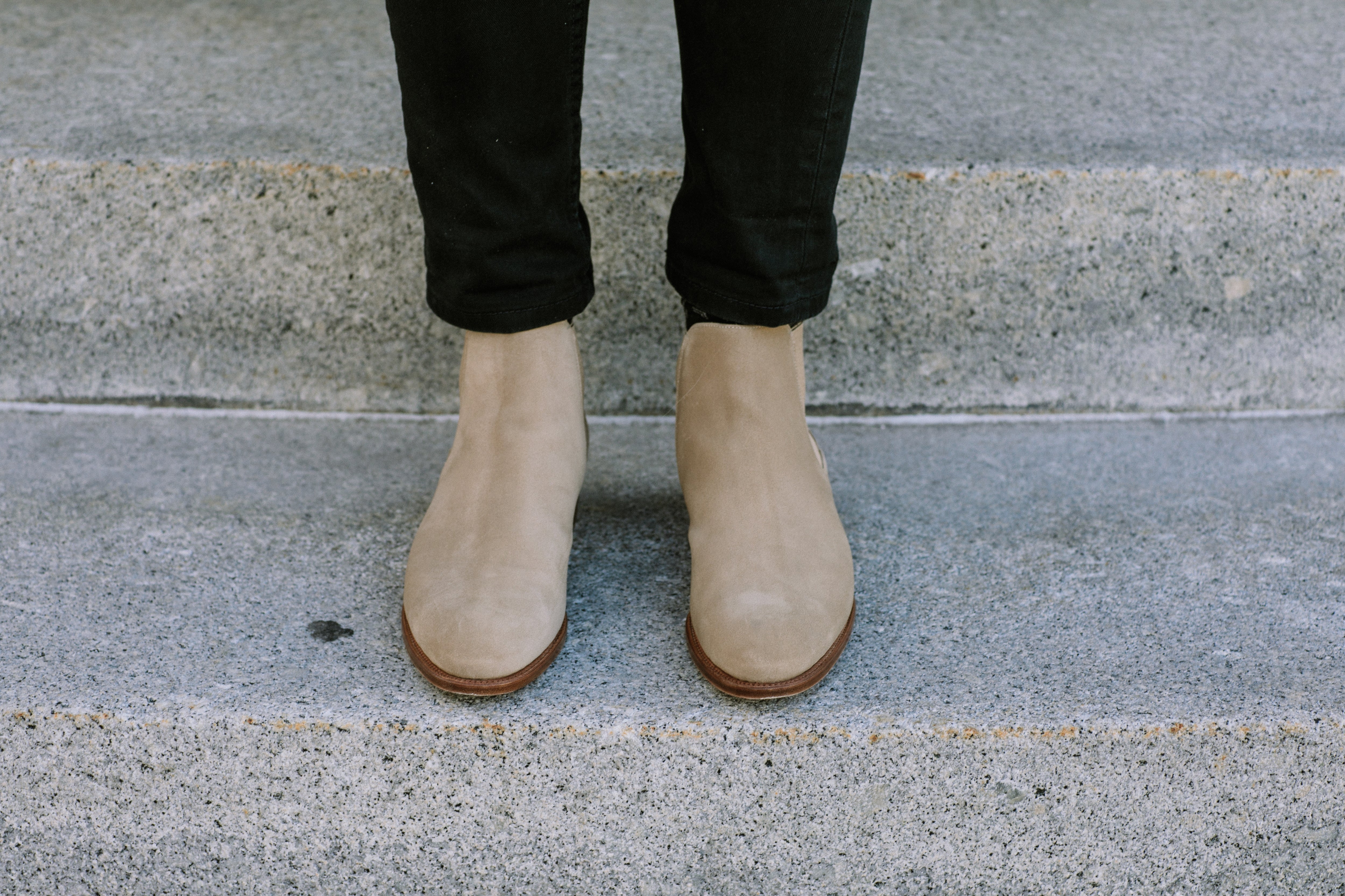 Tan suede chelsea boots