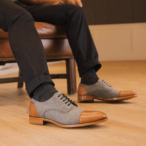 The Jack Shoe in Grey/Brown