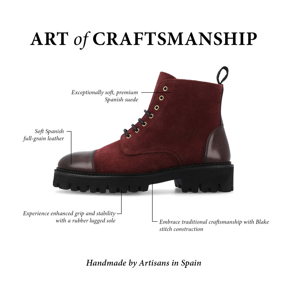 The Helen Boot in Oxblood (Last Chance, Final Sale)