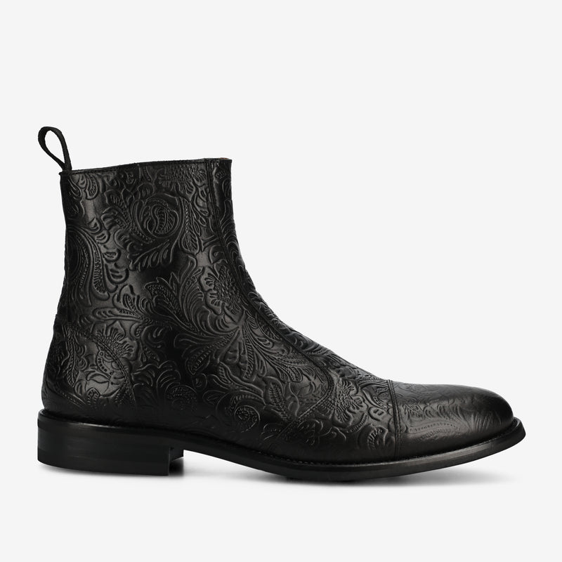 The Lewis Boot in Noir Viejo