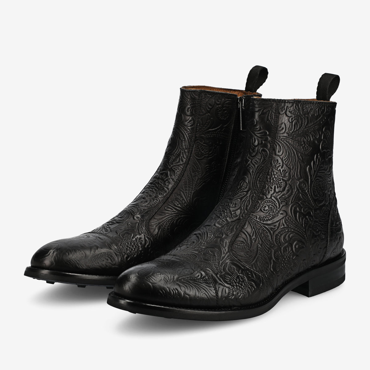 The Lewis Boot in Noir Viejo