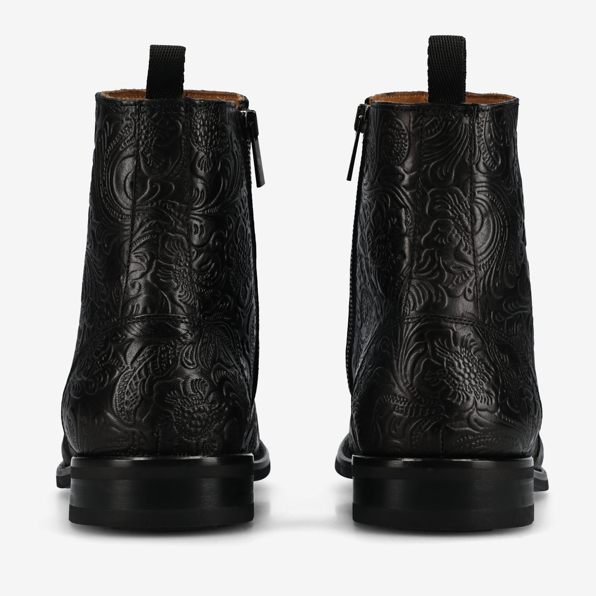 The Lewis Boot in Noir Viejo