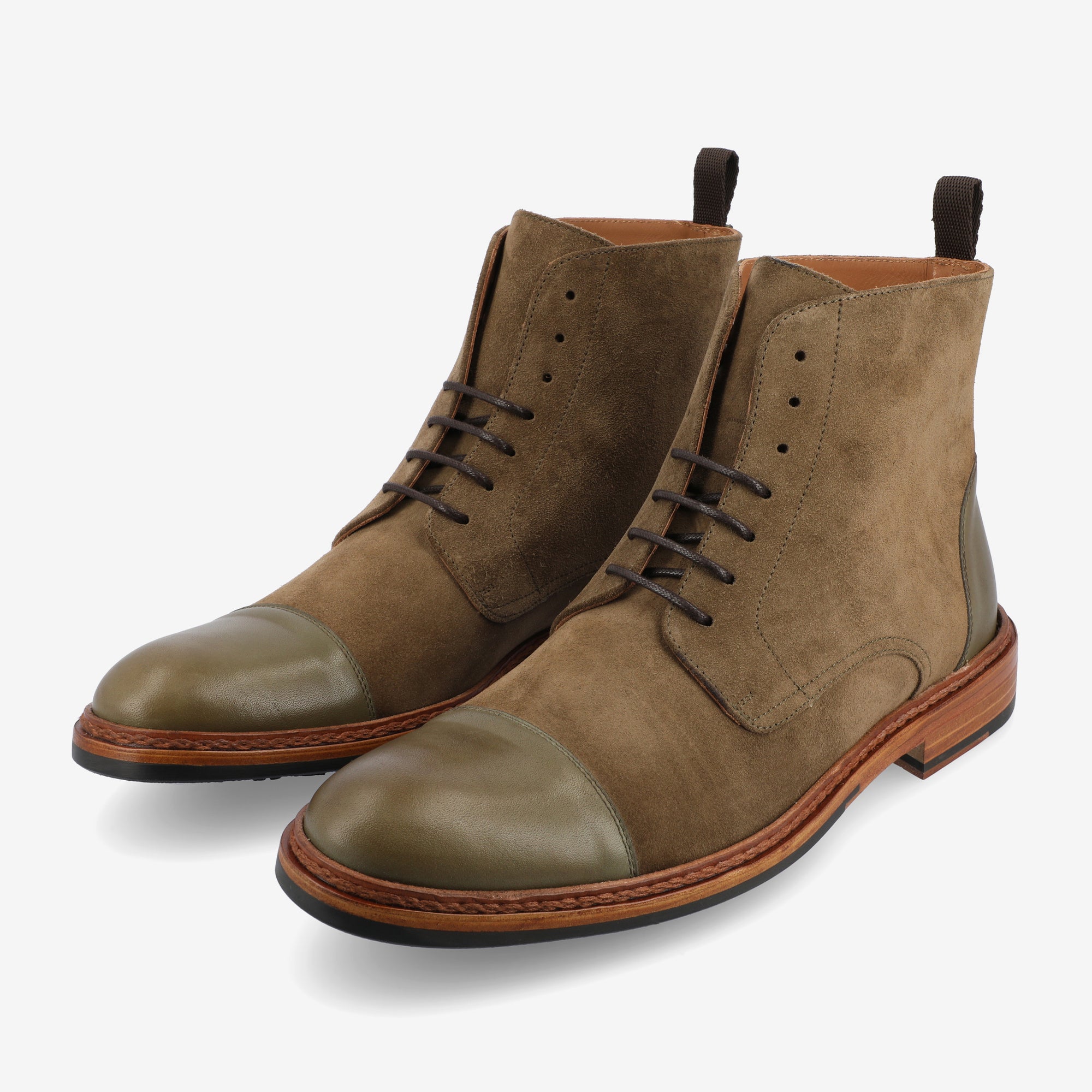 The Troy Boot in Olive