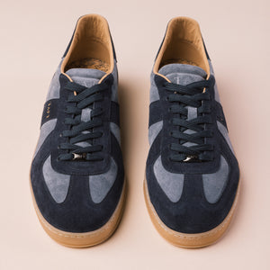 The Gatsby Sneaker in Blue Suede