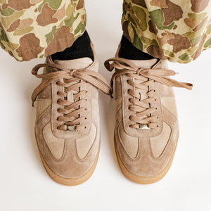 The Gatsby Sneaker in Taupe Suede