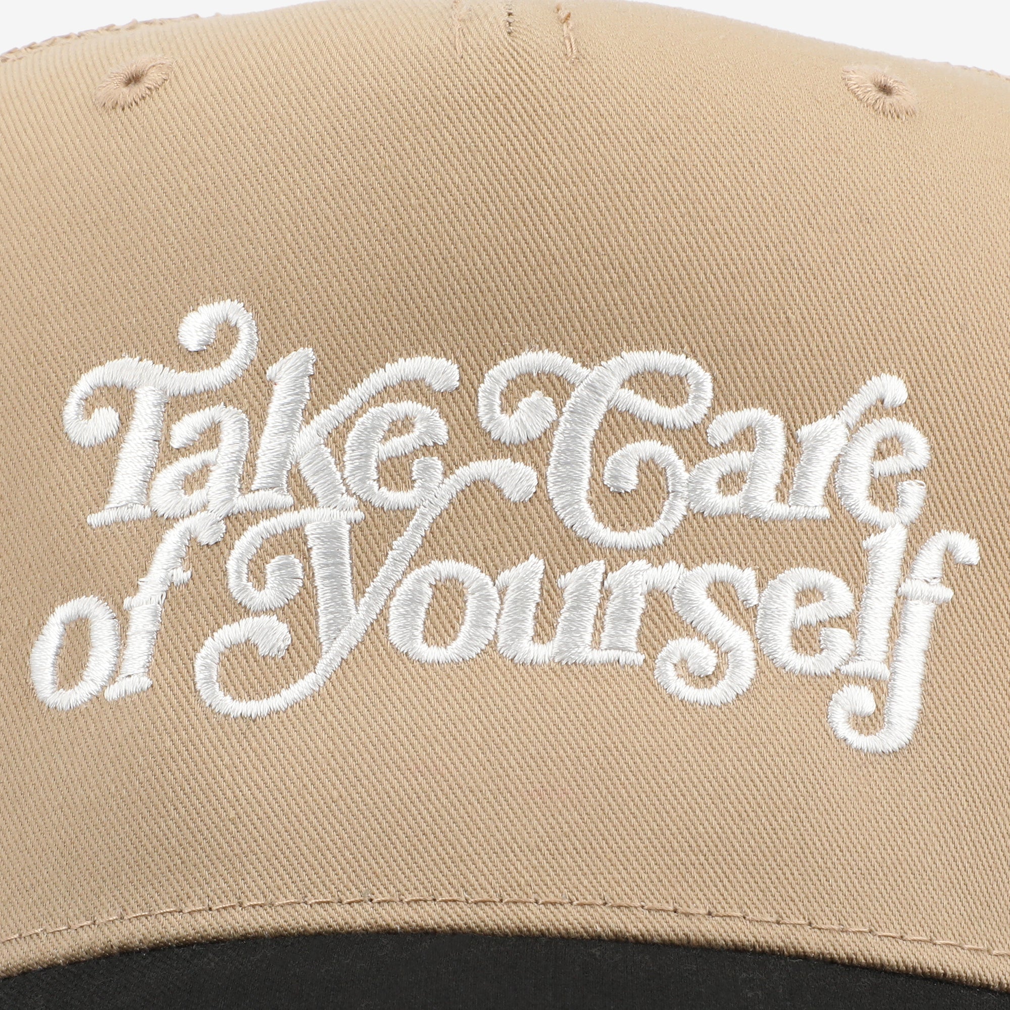 Take Care Hat in Black/Khaki