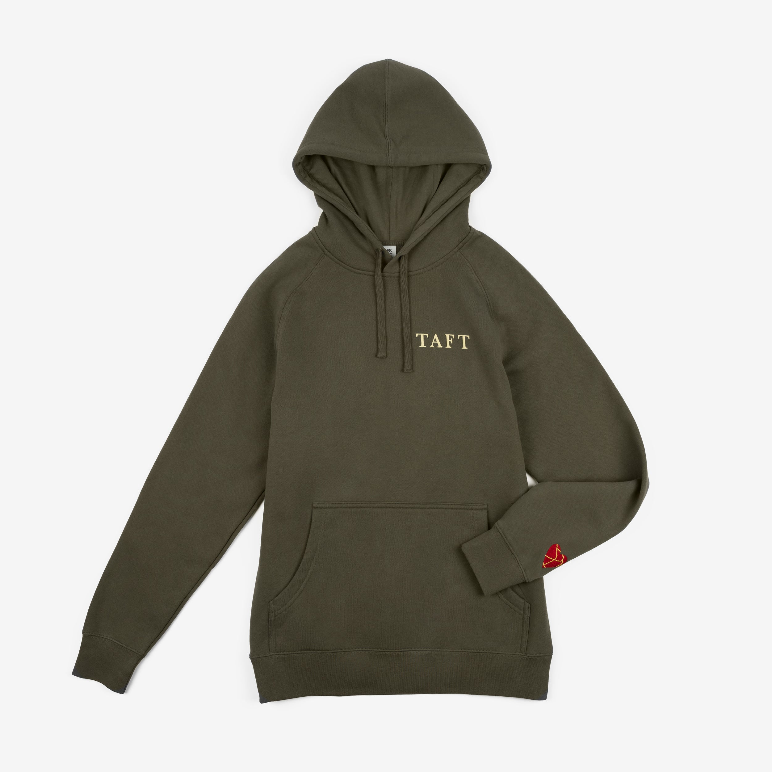 Care Collection Hoodie in Olive Size Small by Taft