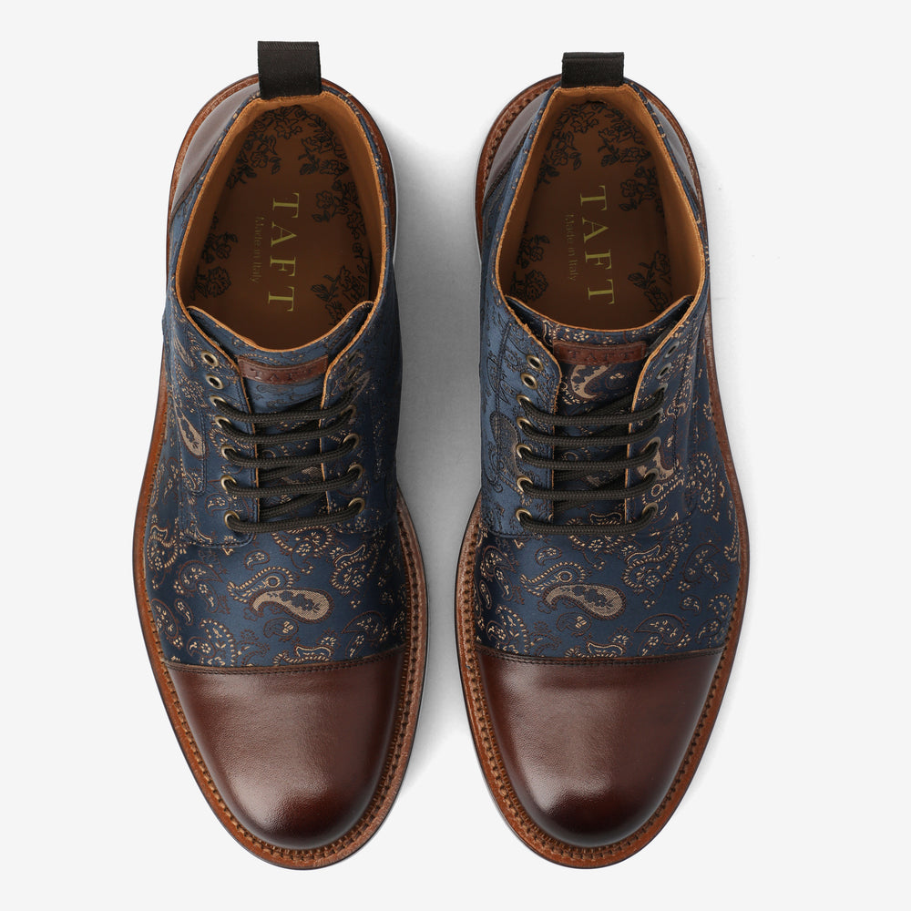 The Jack Dress Boot in Brown Paisley
