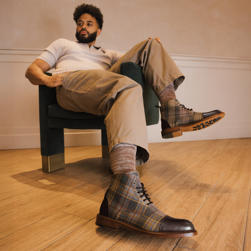 The Jack Dress Boot in Light Grey