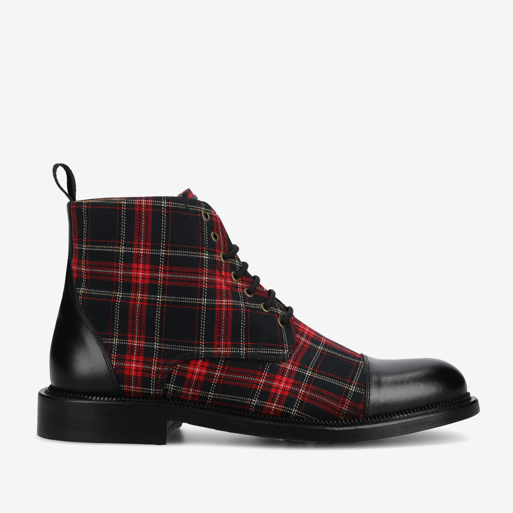 The Jack Dress Boot in Red Plaid