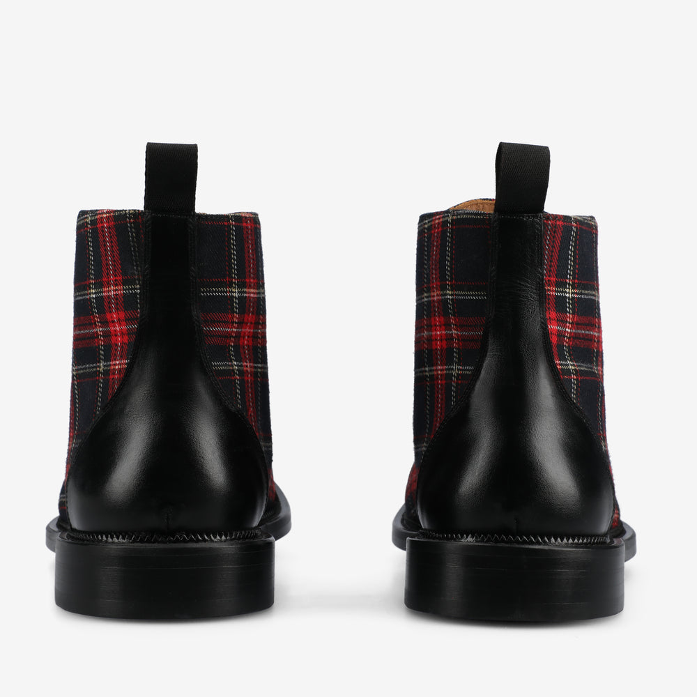 The Jack Dress Boot in Red Plaid