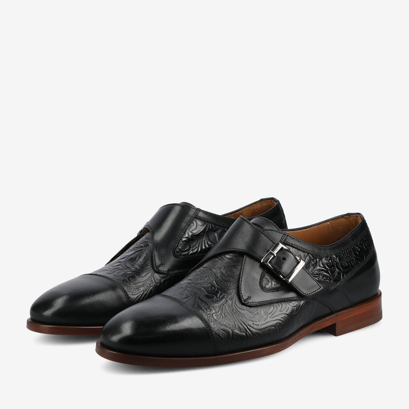The Jack Monk Strap in Black Floral