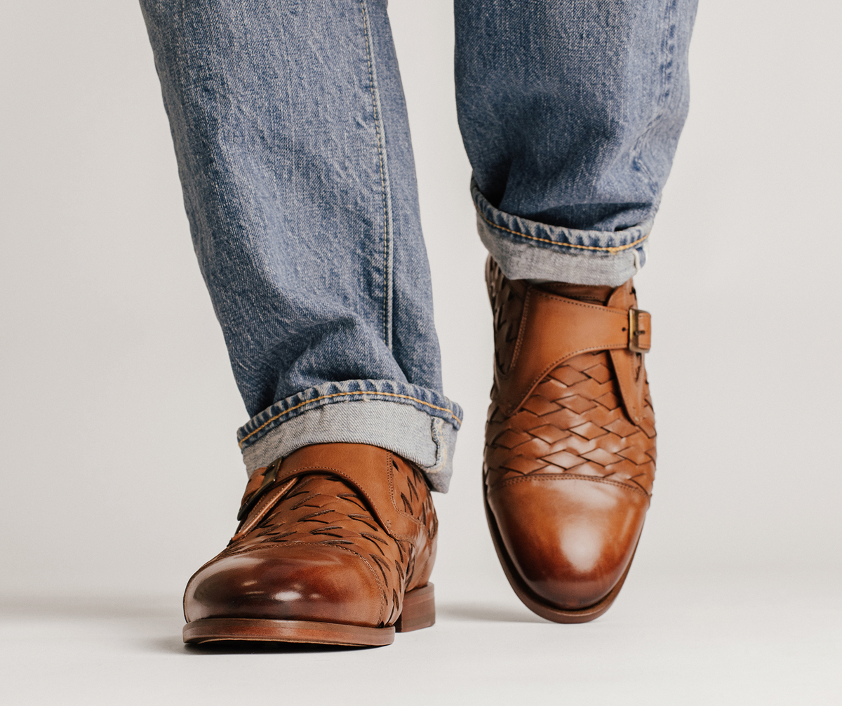 mens tan dress shoes Professor Oxford Leather The Jacket Maker dressy and unique Handcrafted Men's Leather, Wool &