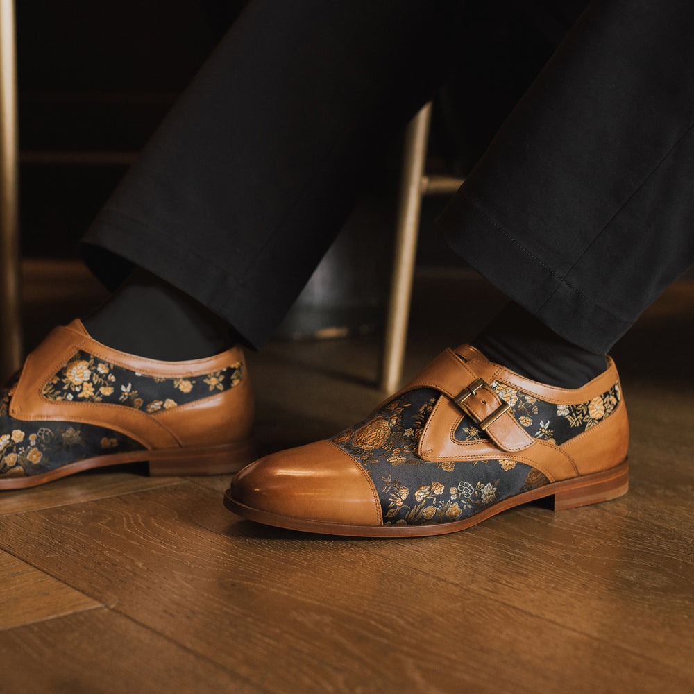 The Jack Monk Strap in Eden Cognac The Jack Monk Strap in Eden Cognac