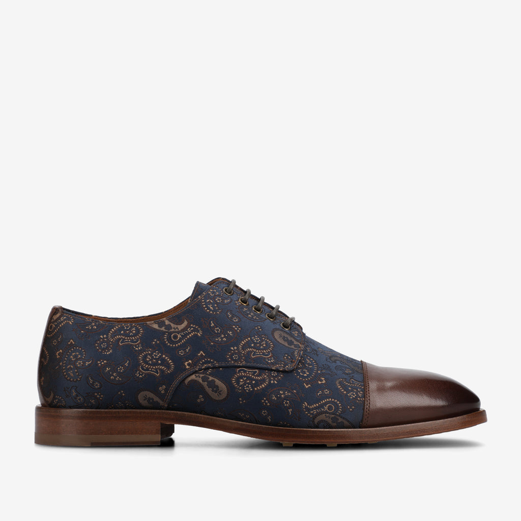 Mens Taft The Jack Oxford Lace Up Dress Casual Shoes Taft The Jack Shoe in Black Wool & Leather Studded Sole  main image 2