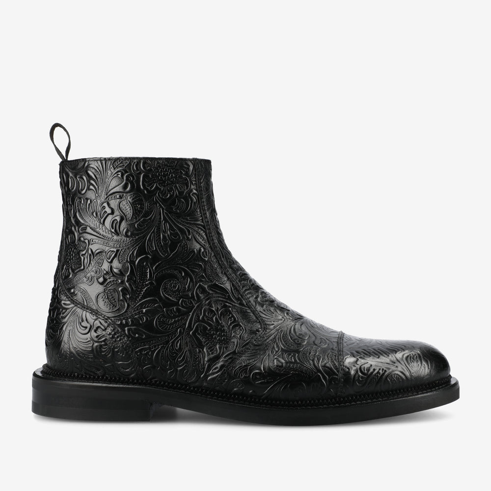 The Lewis Boot in Black Floral