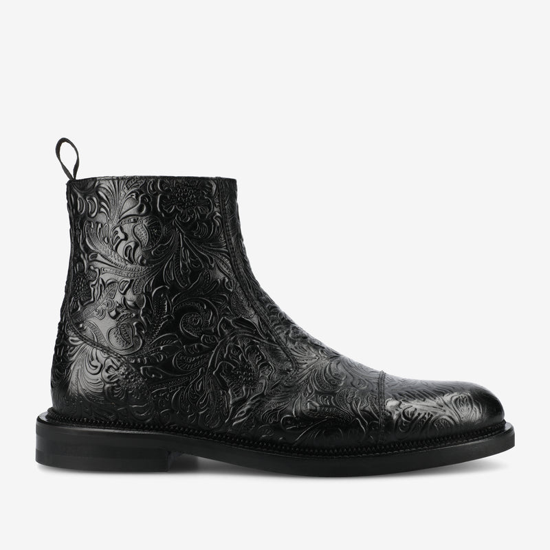 The Lewis Boot in Black Floral