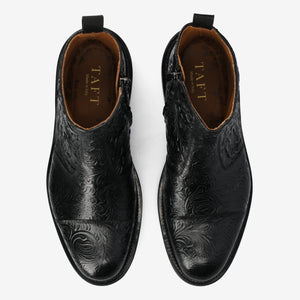 The Lewis Boot in Black Floral