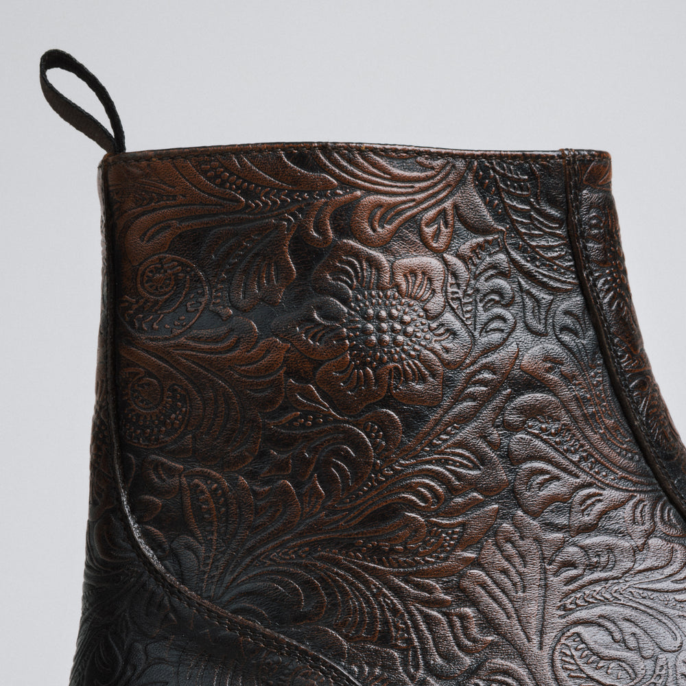 The Lewis Boot in Brown Floral