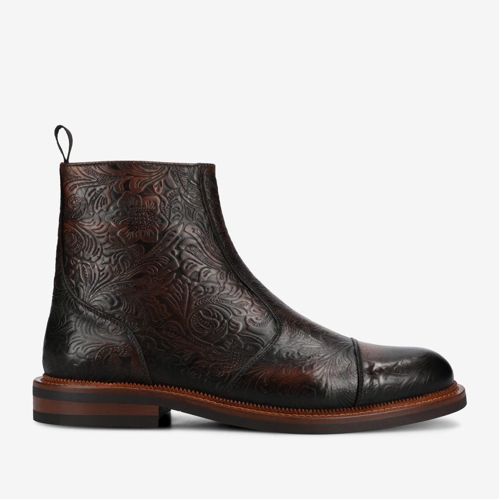 The Lewis Boot in Brown Floral